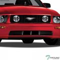 Front Lower Bumper Grill Grille For 2005-2009 Ford Mustang V6 With Pony Package Matte Black Horizontal Style Abs Plastic