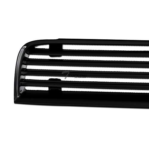 Front Lower Bumper Grill Grille For 2005-2009 Ford Mustang V6 With Pony Package Matte Black Horizontal Style Abs Plastic