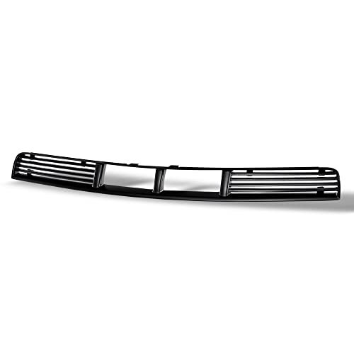 Front Lower Bumper Grill Grille For 2005-2009 Ford Mustang V6 With Pony Package Matte Black Horizontal Style Abs Plastic