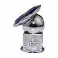 Mobile Phone Holder Zinc Alloy For Car 360 Rotation Strong Viscosity Magnetic Universal Stents Square Cell Silver