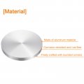 Uxcell M10 Thread 80mm Diameter Round Shape Aluminum Disc Hardware 4pcs Circle Glass Top Adapter For Table