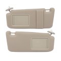 Sun Visor Set For Toyota Venza 2009 To 2016 Left And Right Sides Beige Color Replaces 74310 0t022 A1 Adjustable Abs Shade With 