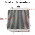Waltyotur Aluminum Radiator Replacement For Honda Foreman 500 520 Rubicon Rancher 420 Trx420 With Cap Replaces 19010-hr3-a21