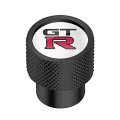 Nissan Gt-r Aluminum Tire Valve Stem Caps White On Black Set Of 4 Universal Fit For Cars Suvs And Trucks 5 8 In Diameter Dome 