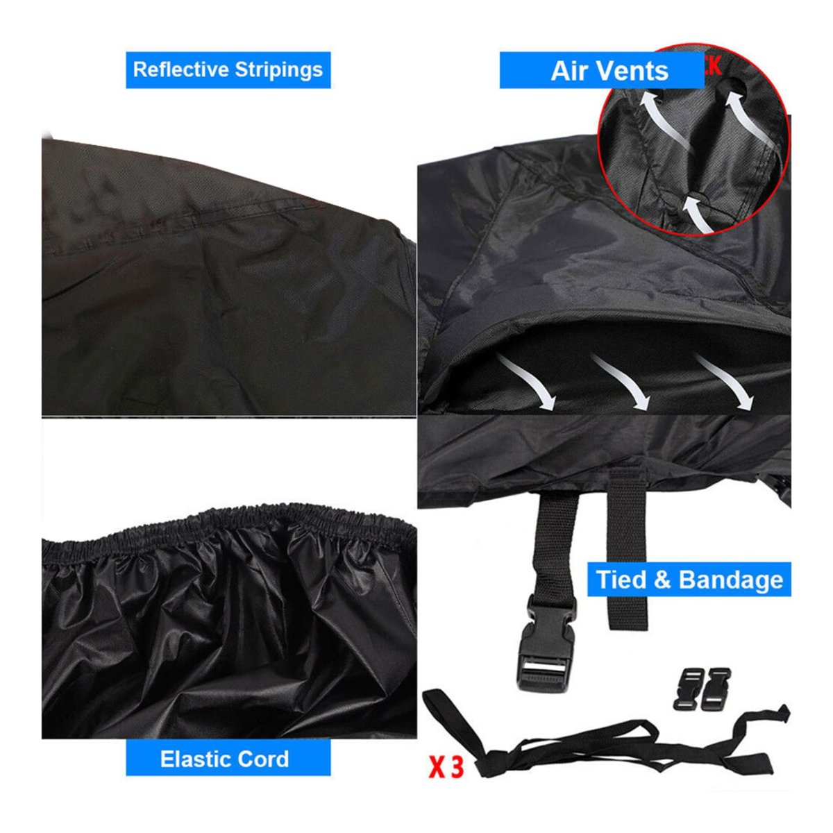 Waterproof Utility Vehicle Cover For Polaris Rzr Xp 900 1000p Black Nylon Utv 22 X 64 X 75 Iterproof Utility Vehicle Cover For