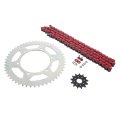 Red O Ring Chain Sprocket Silver 13 52 120l Fits 1999-2014 Yamaha Yz250