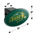 North Dakota State Bison Logo Oval Tow Trailer Hitch Cover Plug Insert