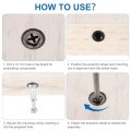 Furniture Cam Lock Fitting Kit 25 Set 3 In 1 Fixing Screws With M6x33mm Dowel Fasteners And Plastic Caps For Table Cabinet