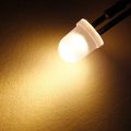 Uxcell 2pcs 8mm Pre Wired Led Warm White Dc6-12v Diffused Lens Light Emitting Diodes