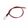 Uxcell 2pcs 8mm Pre Wired Led Warm White Dc6-12v Diffused Lens Light Emitting Diodes