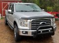 Hecasa Top Half Upper Mirror Covers Compatible With 2015-2020 Ford F150 Chrome Pair Replacement