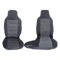 Dark Gray Front 60 40 Bench Seat Covers For Ford Ranger 2004 2012 Cloth High Back Cover Set Without Center Console 2 Piece