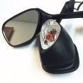 Smt-oem Style Mirrors Compatible With Suzuki Gsxr600 750 2009 2010 2011 2012 Gsxr1000 Black Yellow Led Light Turn Signals