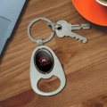 Graphics More Valdosta Blazers Keychain Chrome Metal Spinning Oval Bottle Opener
