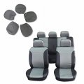Seat Cover Universal Car Cushion W Headrest 100 Breathable Washable Automotive Covers Replacement Fit For Most Cars Black On 