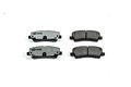 Z26-1793 Rear Carbon Fiber Ceramic Brake Pads With Installation Hardware For Ford Mustang 2015 To 2023 Performance Street 