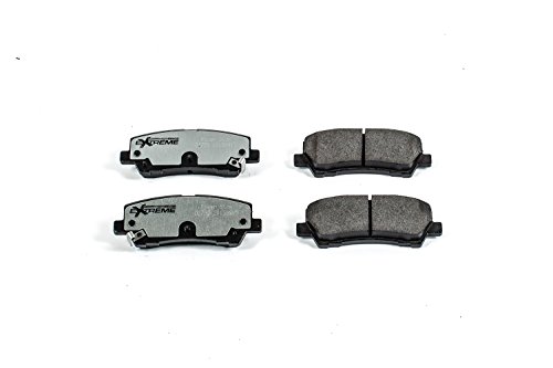 Z26-1793 Rear Carbon Fiber Ceramic Brake Pads With Installation Hardware For Ford Mustang 2015 To 2023 Performance Street