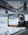Ocpty Tow Mirror Fit For 2004-2014d For F150 Pickup Truck Towing Passenger Right Side Power Adjusted Heated Turn Signal Puddle