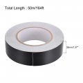 Uxcell Aluminum Foil Tape Black Matte Non Reflective 35mmx50m 164ft For Hvac Sealing Patching Hot And Blocking Light