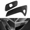 Bzsunway Interior Accessories Carbon Fiber Look Door Handle Molding Cover Trimsa For 2014-2018 Chevrolet Corvette C7 Black 