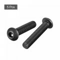 Uxcell M10x50mm Hex Socket Button Head Cap Bolts Screws Alloy Steel 5pcs
