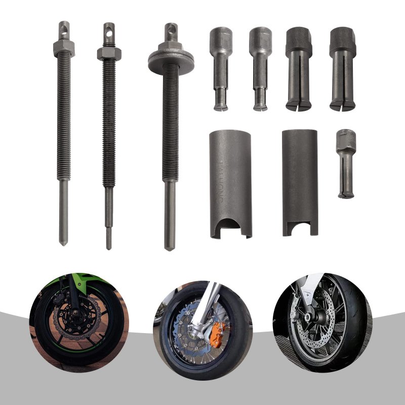 Motorcycle Bearing Pullers 8pcs Internal Removal Tool Kit 9-30mm Inner Extractor Set For Bike Wheel Machine