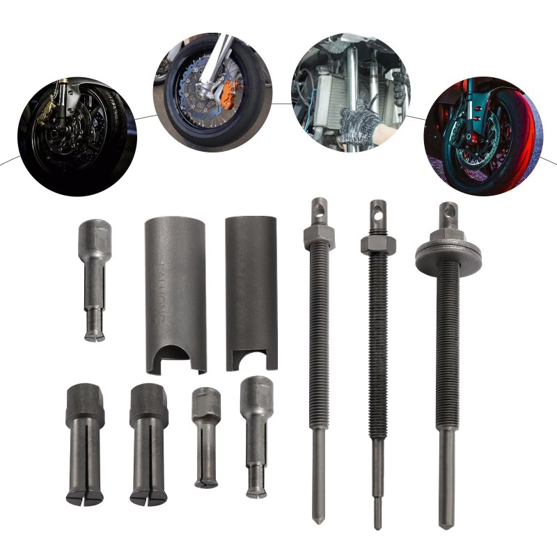Motorcycle Bearing Pullers 8pcs Internal Removal Tool Kit 9-30mm Inner Extractor Set For Bike Wheel Machine