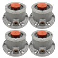 Torque 4 Pcs Aluminum Hub Caps For Steer Axle Replaces Stemco 343-4024 Skf 1711 1811 