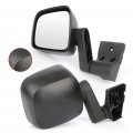Aintier Towing Mirrors Fit For 2003-2006 Jeep Wrangler Tj Manual Folding Adjustment Black Driver And Passenger Side