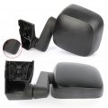 Aintier Towing Mirrors Fit For 2003-2006 Jeep Wrangler Tj Manual Folding Adjustment Black Driver And Passenger Side