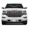 Ipick Image Made For Gmc Sierra 3d Dual Logo Mirror Chrome Stainless Steel License Plate