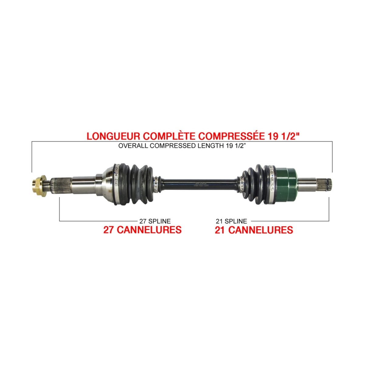 Kimpex Complete Axle Fits Yamaha