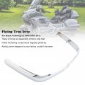 Topteng Trunk Trim Strip Moldings Accent Plating For Honda Goldwing Gl1800 2001-2011