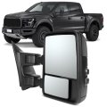 Pickup Towing Mirror Rh For Ford F-250 F-350 F-450 F-550 Super Duty 2008-2016 Manual Folding And Telescoping With Turn Signal 