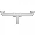 Keeney 130-16b Center Outlet With Continuous Waste Slip Joint And Baffle Tee 16 Black 
