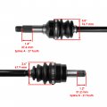 Caltric Front Left Complete Cv Joint Axle Compatible With Yamaha 5ug-f518f-20-00
