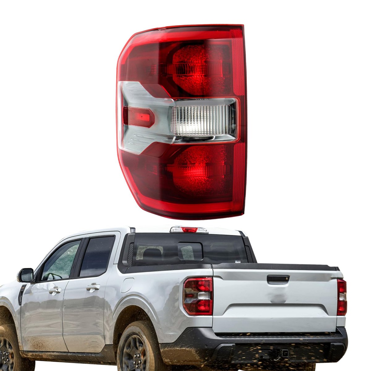 Left Tail Light Replacement For Maverick Lariat 2022-2024 Brake Lamp Driver Side Pz6z13405b