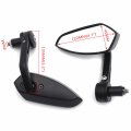 Hongk- Mirrors Black Compatible With Suzuki Kawasaki Harley Any 7 8 Or 1 Diameter Handles B01c0swy08