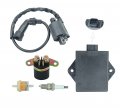 Cdi Box Ignition Coil Kit For Arctic Cat 300 2x4 4x4 1998 2005 And 250 1999 Includes Spark Plug Starter Solenoid Relay 