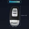 3 Button Replacement Key Fob Case For Audi A1 A3 A4 A5 A6 A7 A8 Q5 Q7 R8 S5 S7 Rsless Entry Remote Key Shell With Blade No Chip
