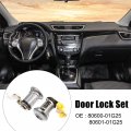 X Autohaux 1pair Left Right Door Lock Set With Key 80600-01g25 80601-01g25 For Nissan Pickup 1984-1998 Driver Passenger Side