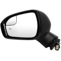 Left Side View Mirror Fit For 2015-2016d For Fusion W Blis Signal Lamps Puddle Lamp Heated Chrome Convex Replacement Exterior 