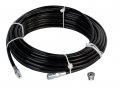 Schieffer 1 8in X 50ft 4800 Psi Thermoplastic Sewer Jetter Hose 5 Orifice Button Nose Nozzle 