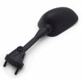 Httmt- 1x Black Left Side Racing Mirrors Compatible With Kawasaki Ninja 2005-2008 Zx-6r 636 Zx6rr P N Mt061-left