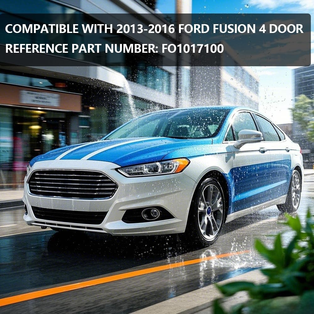 Air Dam Deflector For 2013 2014 2015 2016 Ford Fusion 4 Door Front Bumper Lower Valance Panel Right Side And Left Replace