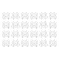 24pcs Plastic Glass Connector Suitable For 12mm Thick Cross Shaped To Clamp Fixing Bracket Rimless Clip Holder Aquarium Fish 