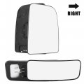 X Autohaux Car Rearview Mirror Glass Replacement With Backing Plate Heated Right Passenger Side Upper Lower Parts For
