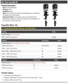 Rear Strut And Coil Spring Assembly 2 Piece Kit Compatible With 1994-2007 Ford Taurus Sedan Excludes Sho Wagon From 03 1994