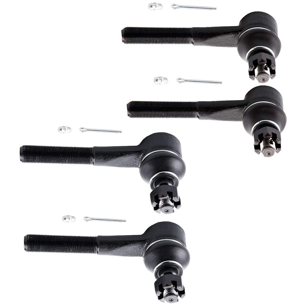 4 Piece Front Inner Outer Tie Rod End For Dodge B150 1981 1994 Es2120r Es2121l Suspension Kit Ram Van And B Series Vans