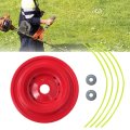 Aluminum Universal Trimmer Head Replacement Brush Cutter Weedeater W 4 Lines Red